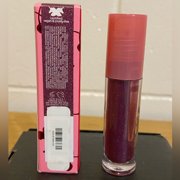 Lime Crime Wet Cherry Poison Cherry glitter lip gloss - Picture 4 of 5